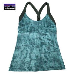 PATAGONIA Women's Printed Built-In Bra Tank Top small